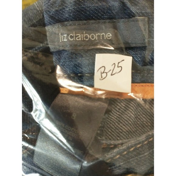 Liz Claiborne Womens Denim Wide Leg Capri Pant Cot - Picture 8 of 8